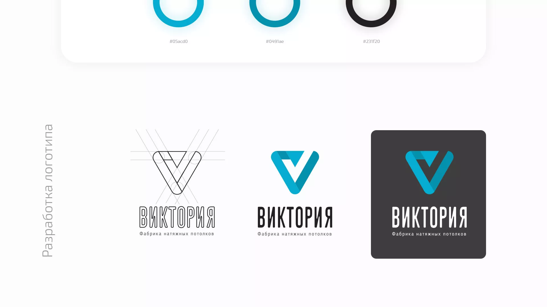 Разработка фирменного стиля компании по продаже и установке натяжных потолков в Рыбинске